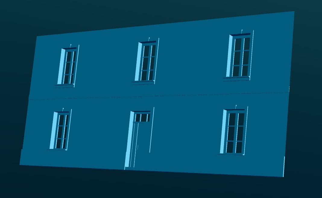 Long  Village House in scales HO TT N O OO S 1 64 1 48 3D print model_2