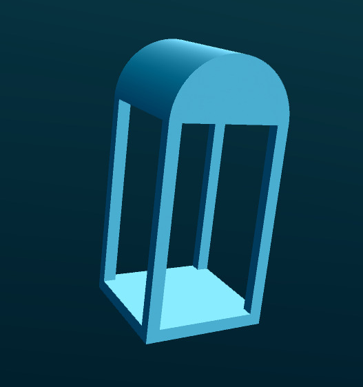 Long  Village House in scales HO TT N O OO S 1 64 1 48 3D print model_7