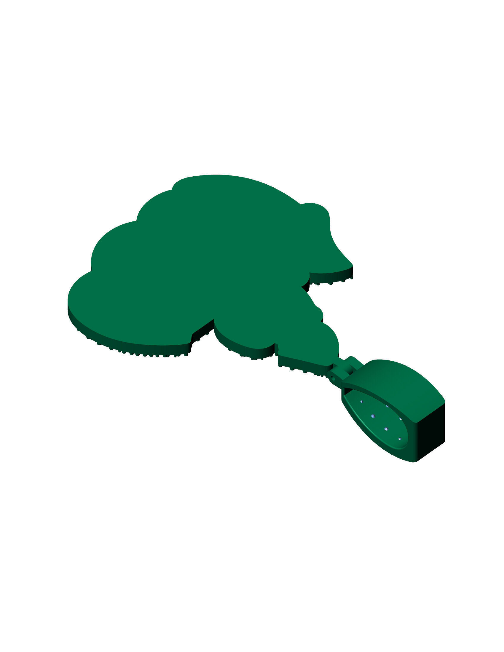 Iced-Out Drip Flame Pendant 3D print model_13