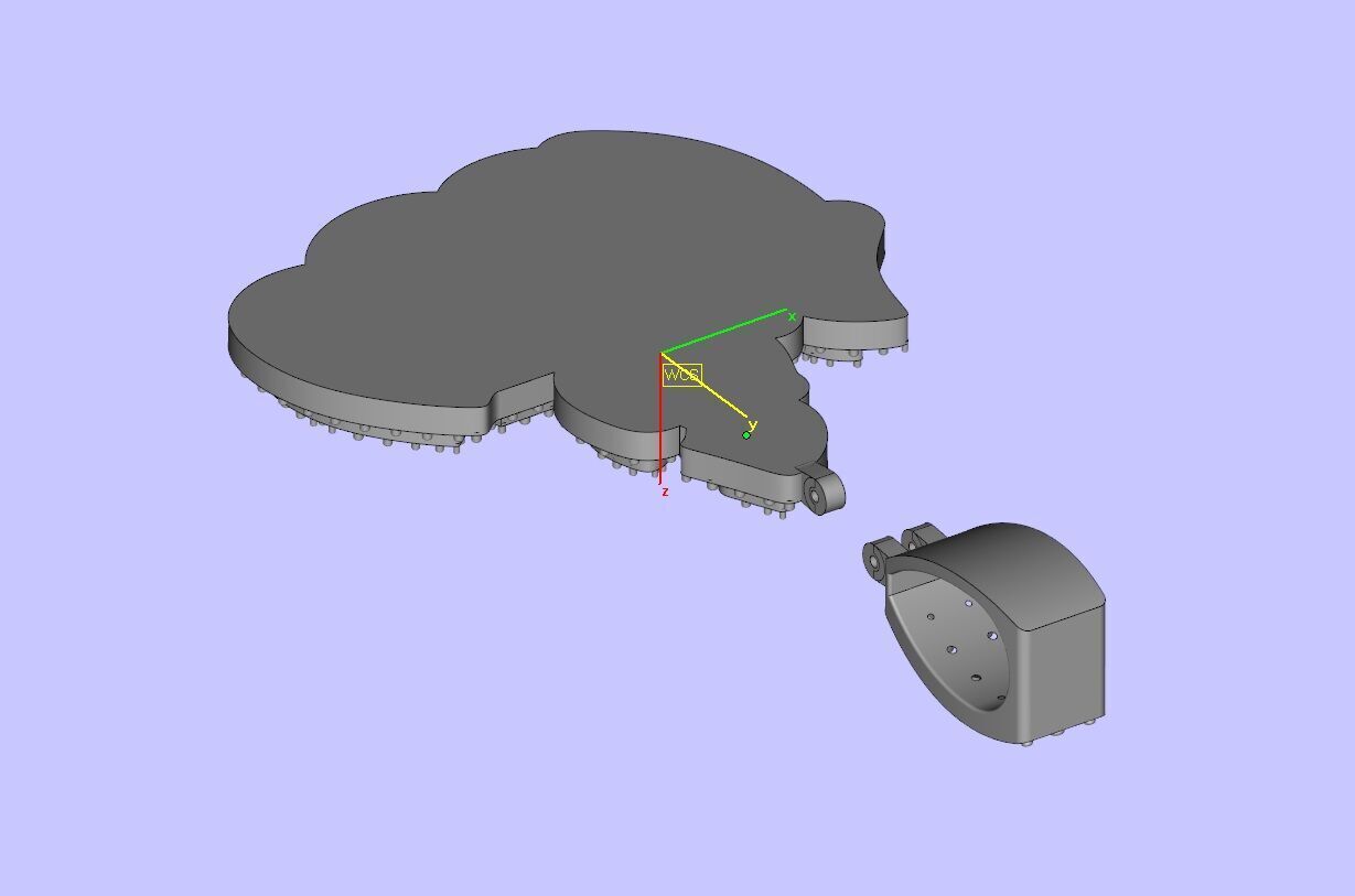 Iced-Out Drip Flame Pendant 3D print model_23