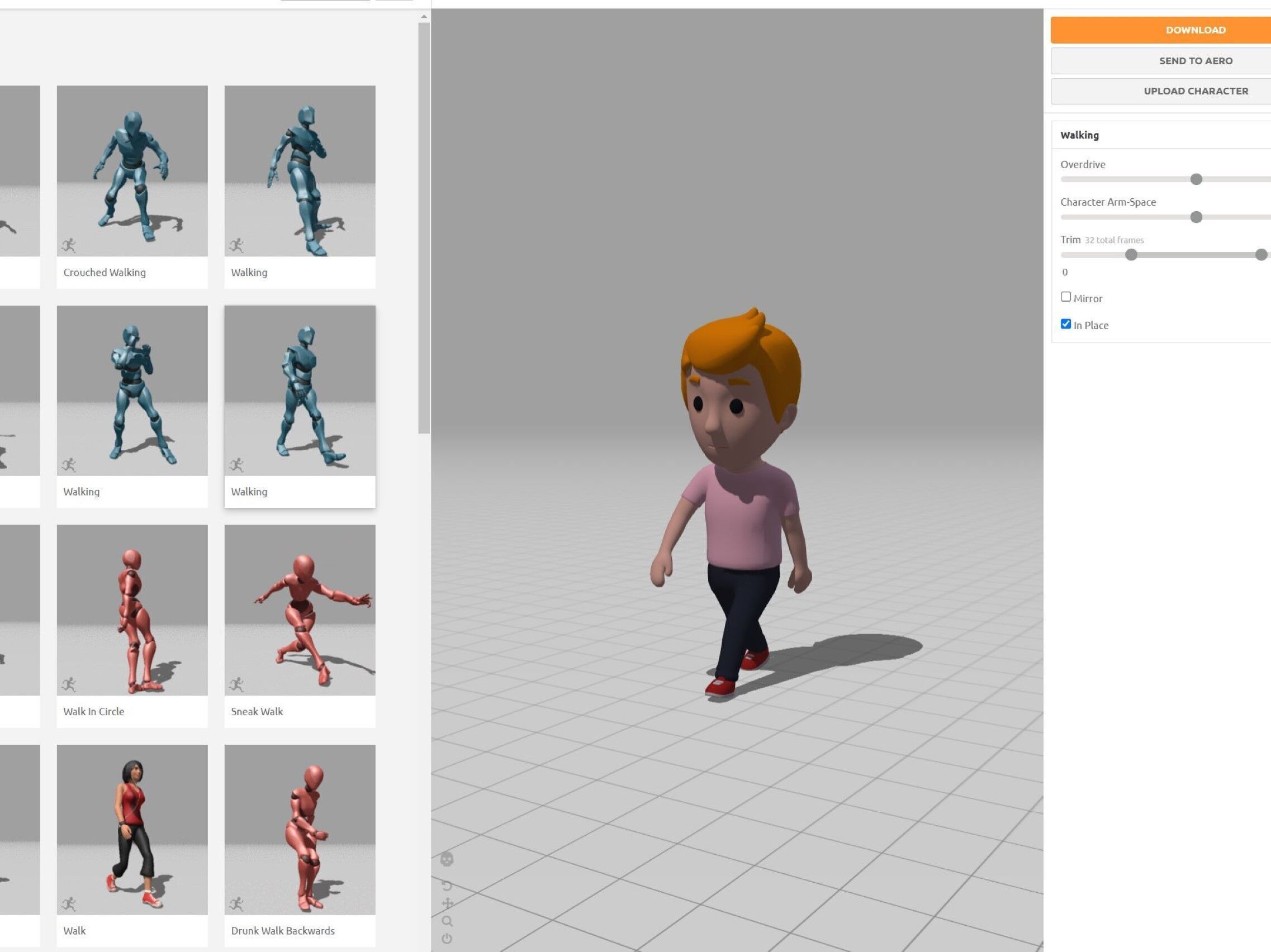  Cartoon Male Character Rigged 004 3D model_9