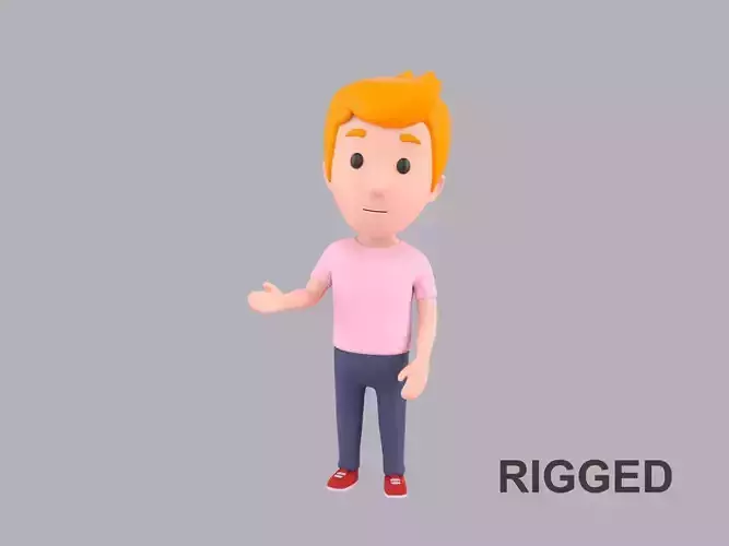  Cartoon Male Character Rigged 004