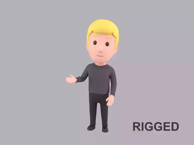  Cartoon Male Character Rigged 005