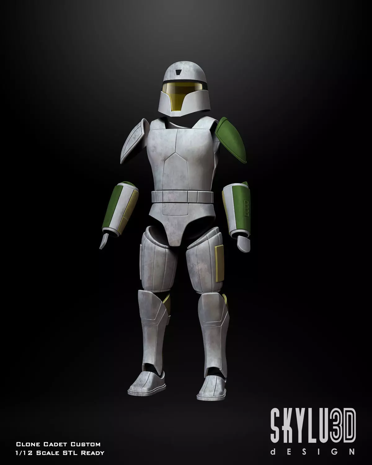 Clone Cadet One12 Scale Armor Custom Files 3D print model_0
