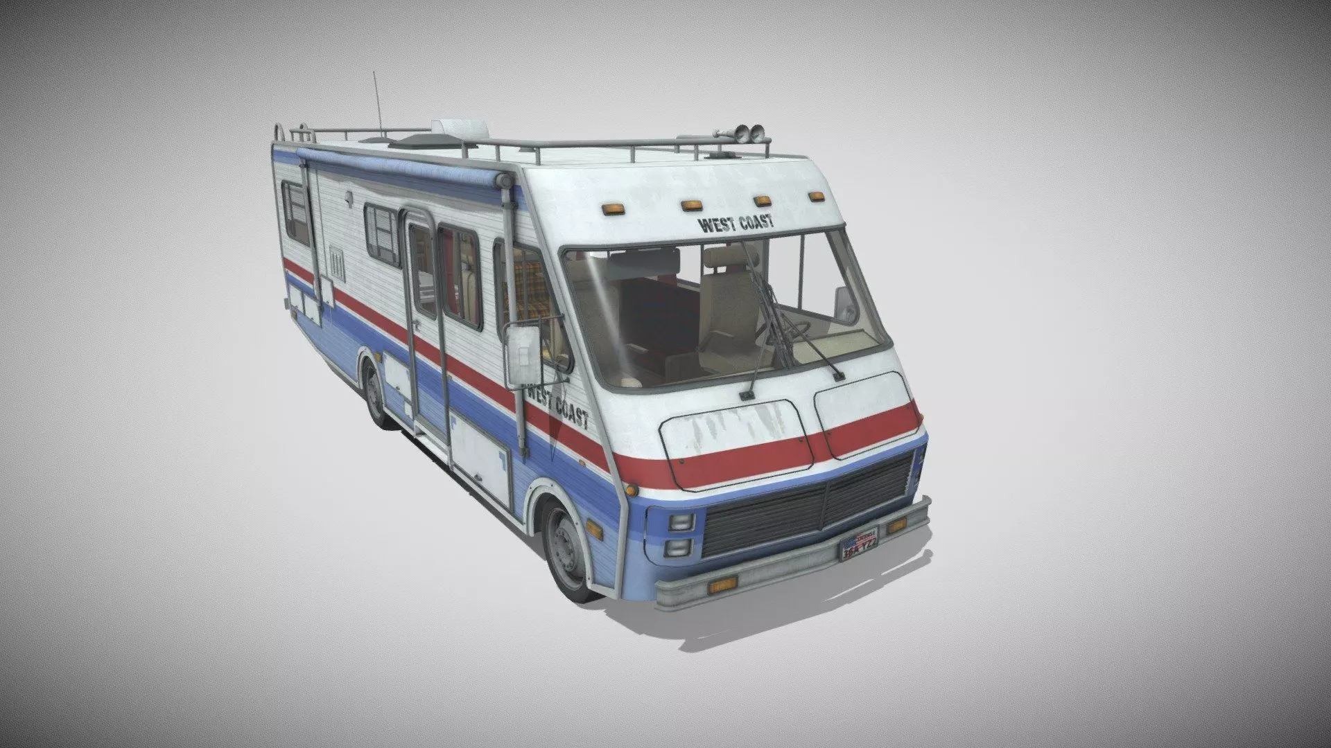 Stylish RV Low-poly 3D model_0