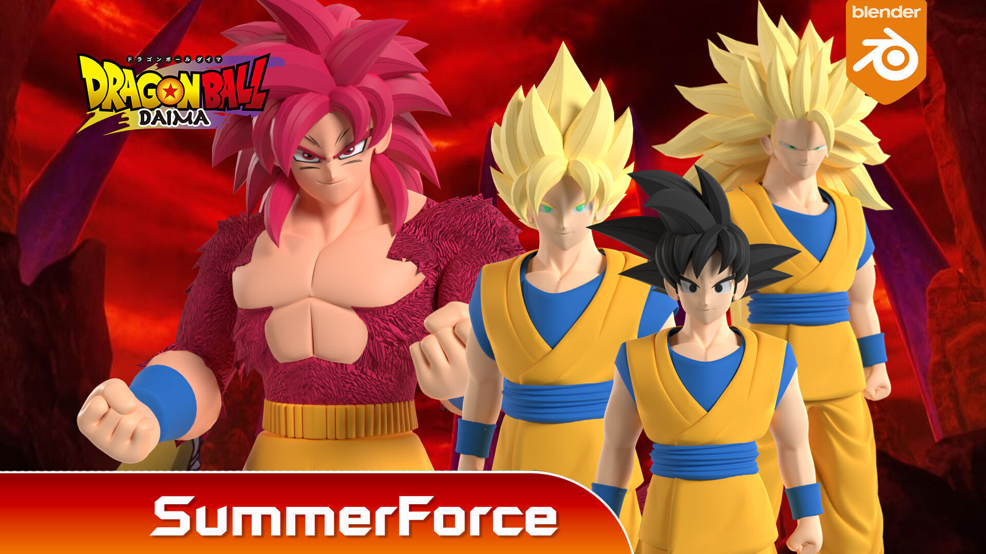 Goku Super Saiyan - Dragonball Daima 3D model_3