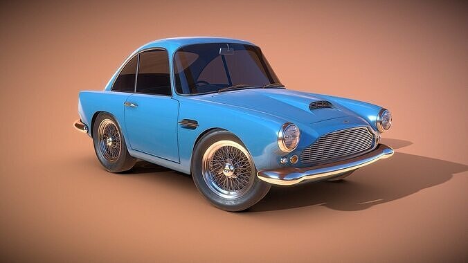 Next generation sports cars Low-poly 3D model