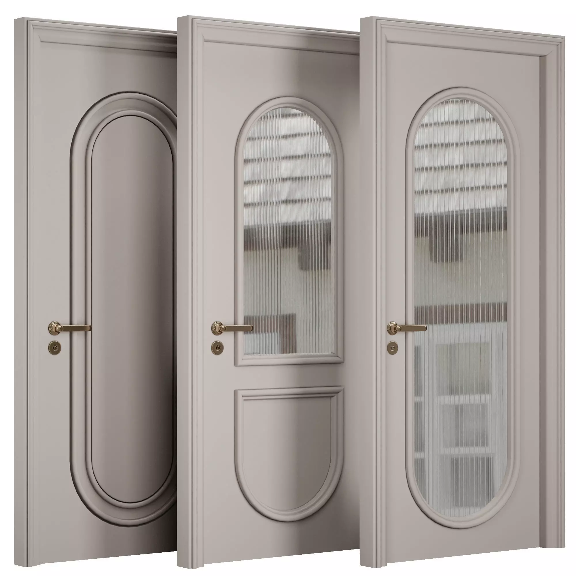 Entrance door set98 3D model_0