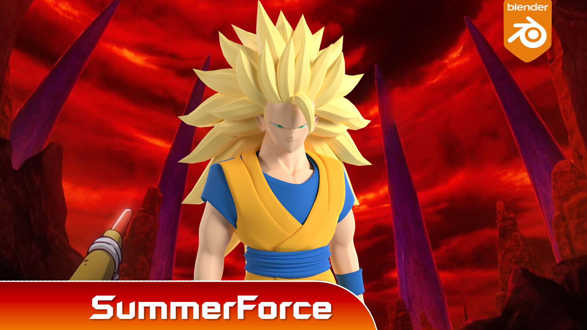 Goku Super Saiyan 3 - Dragonball Daima 3D model_1