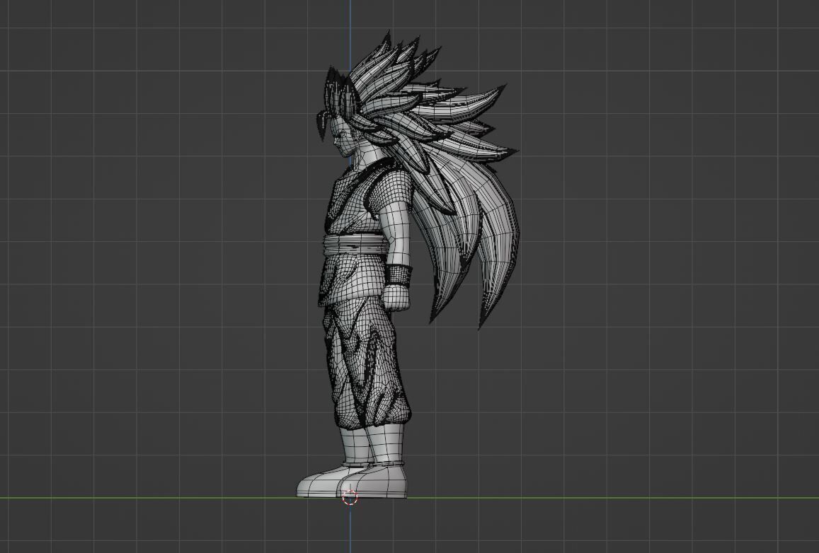 Goku Super Saiyan 3 - Dragonball Daima 3D model_14