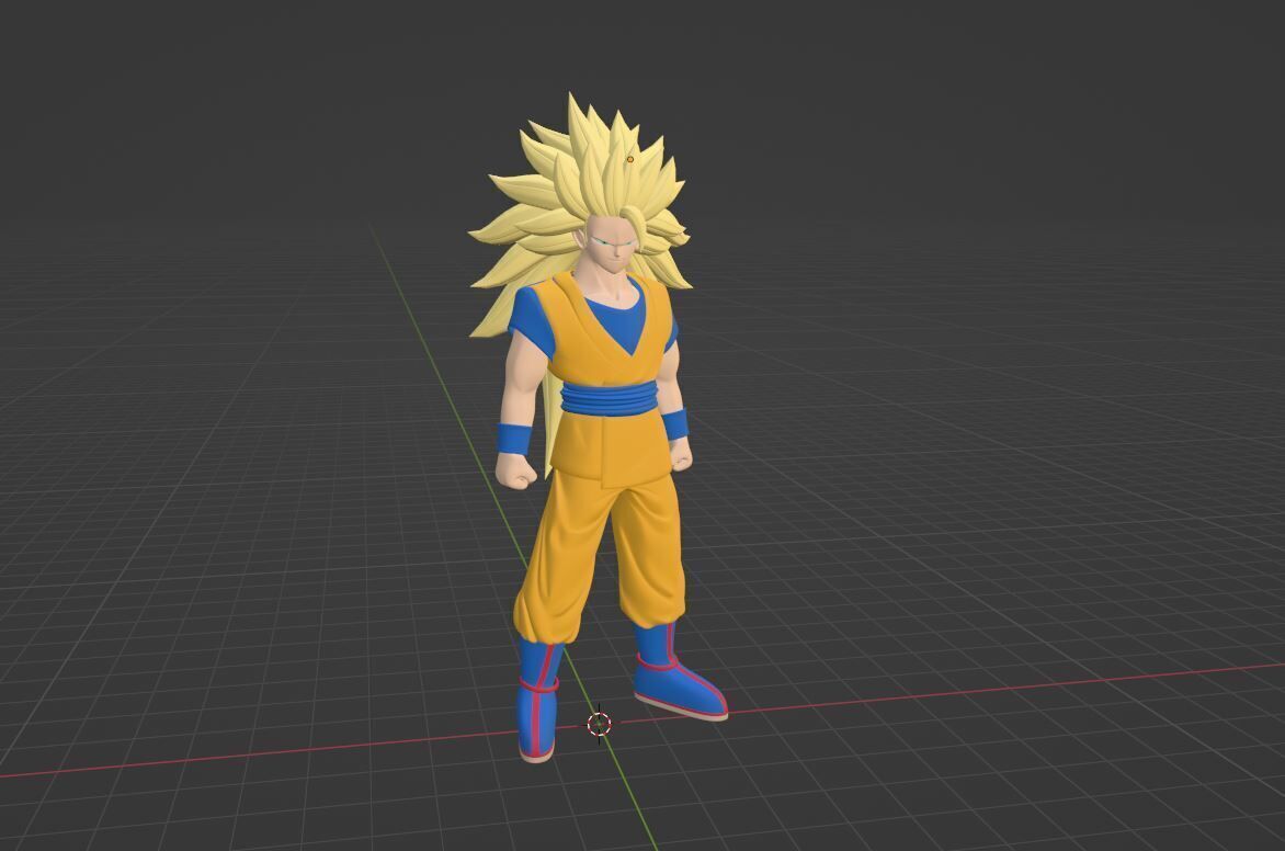 Goku Super Saiyan 3 - Dragonball Daima 3D model_8