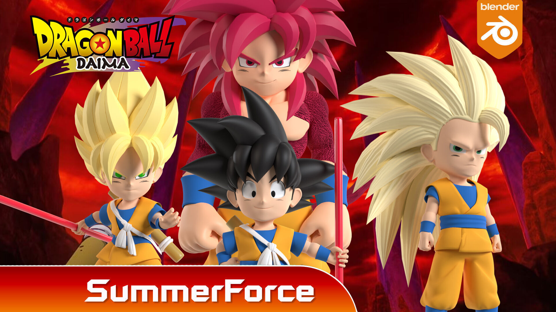 Goku Super Saiyan 3 - Dragonball Daima 3D model_5