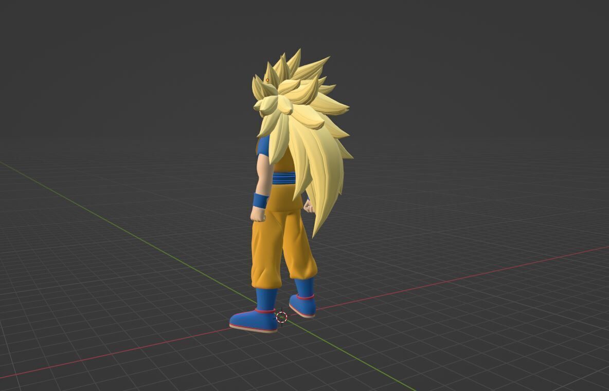Goku Super Saiyan 3 - Dragonball Daima 3D model_10