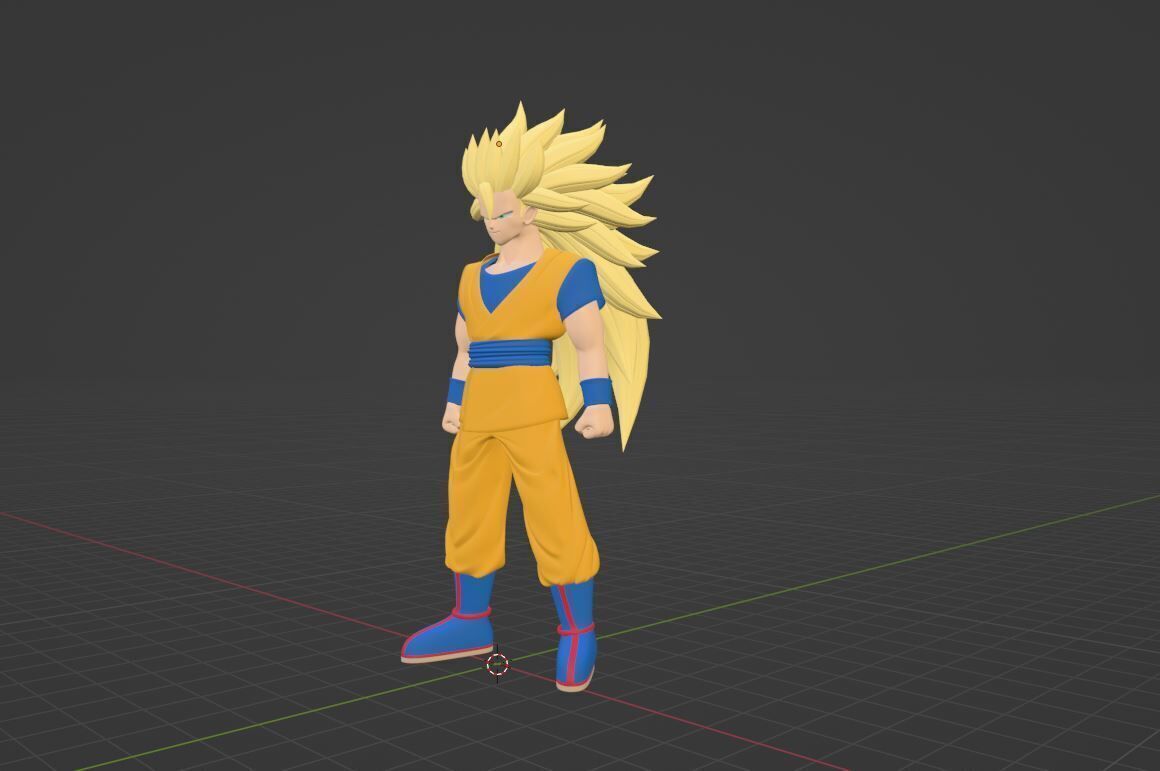 Goku Super Saiyan 3 - Dragonball Daima 3D model_9