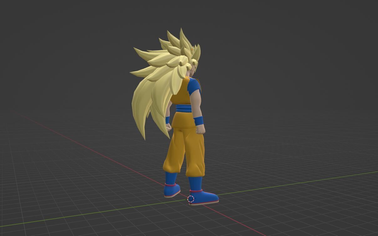 Goku Super Saiyan 3 - Dragonball Daima 3D model_11