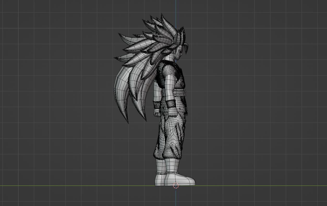Goku Super Saiyan 3 - Dragonball Daima 3D model_16