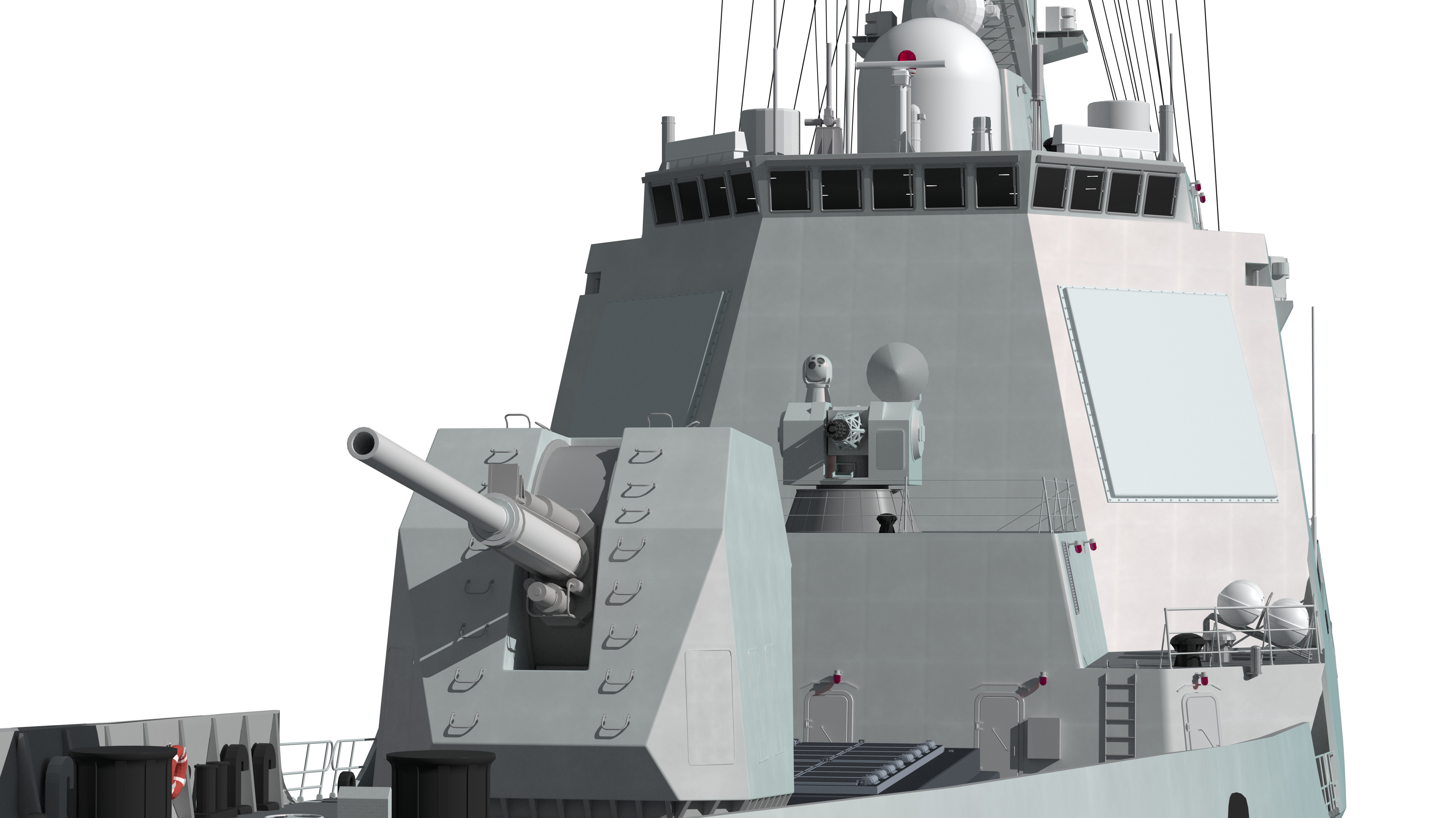 China Navys 052D Missile Destroyer 3D model_5