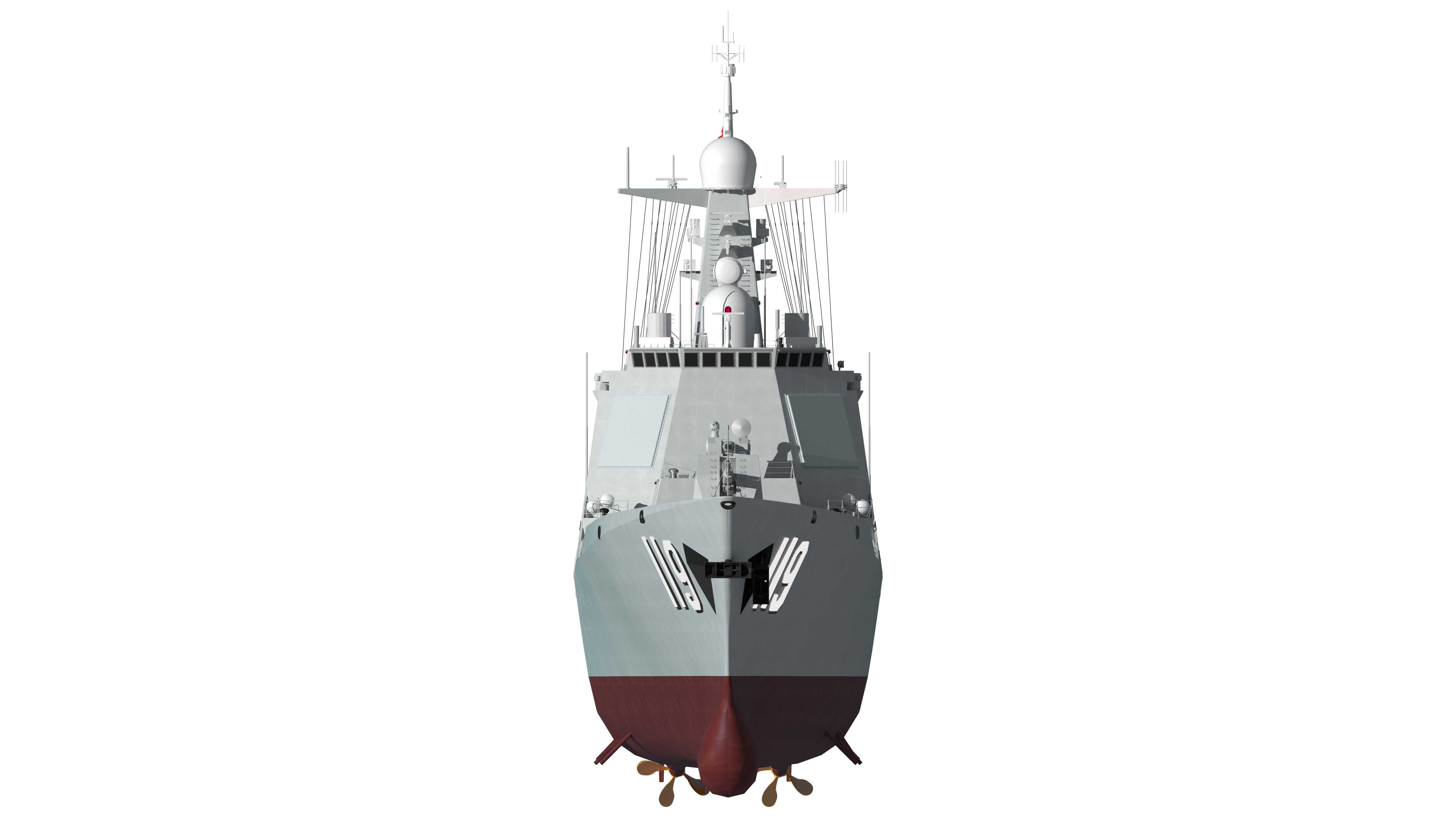 China Navys 052D Missile Destroyer 3D model_18