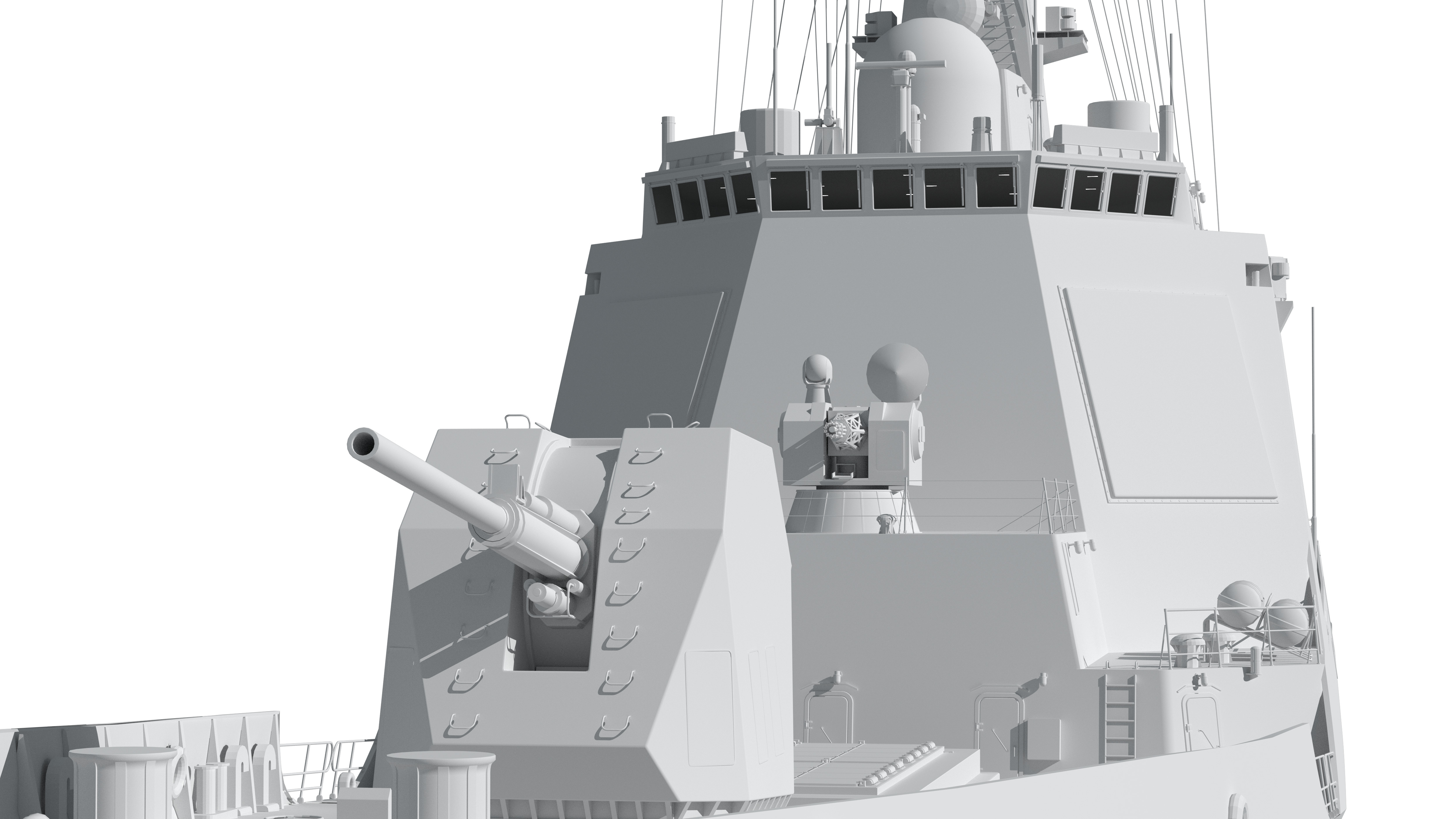 China Navys 052D Missile Destroyer 3D model_52