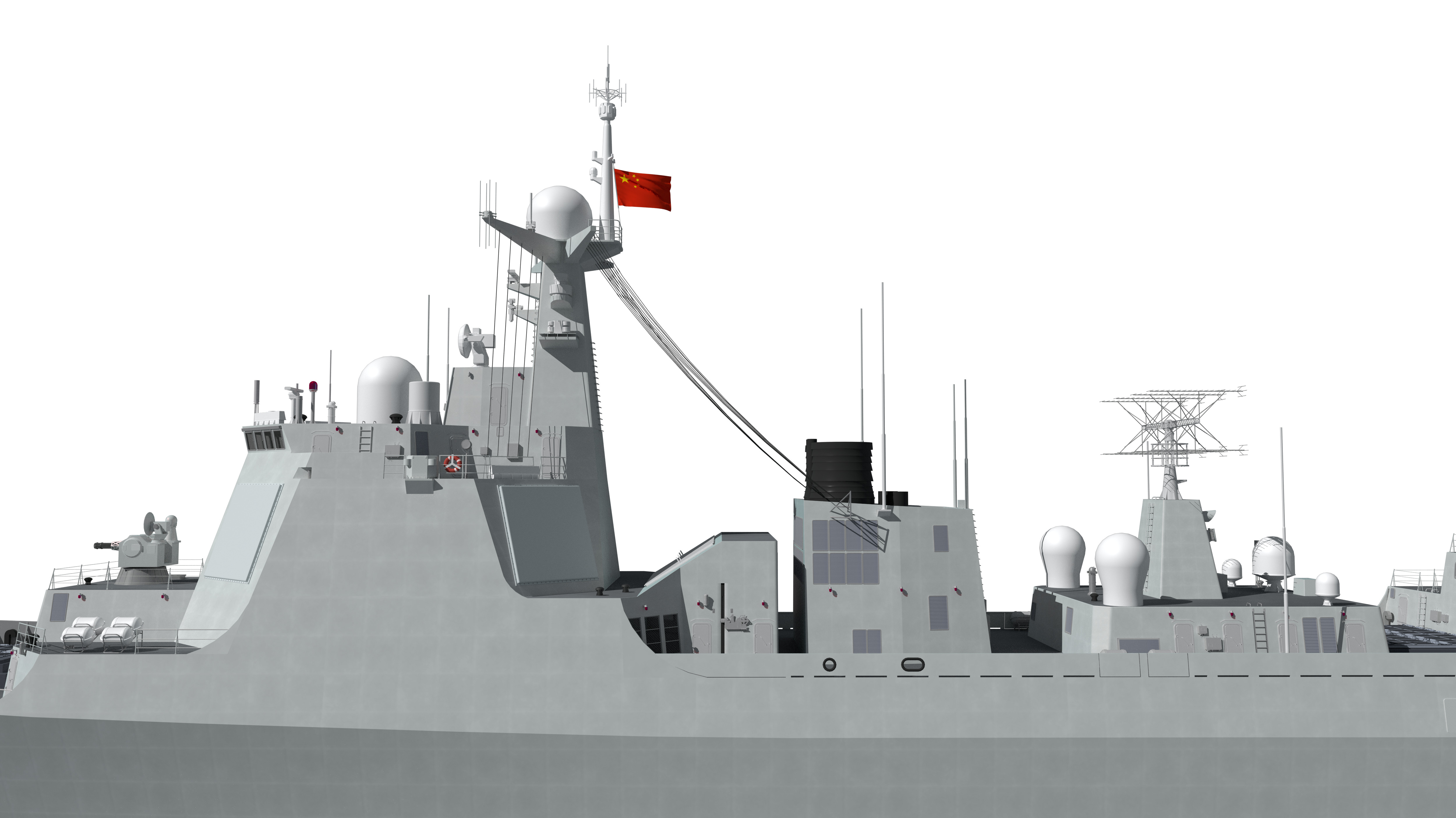 China Navys 052D Missile Destroyer 3D model_22