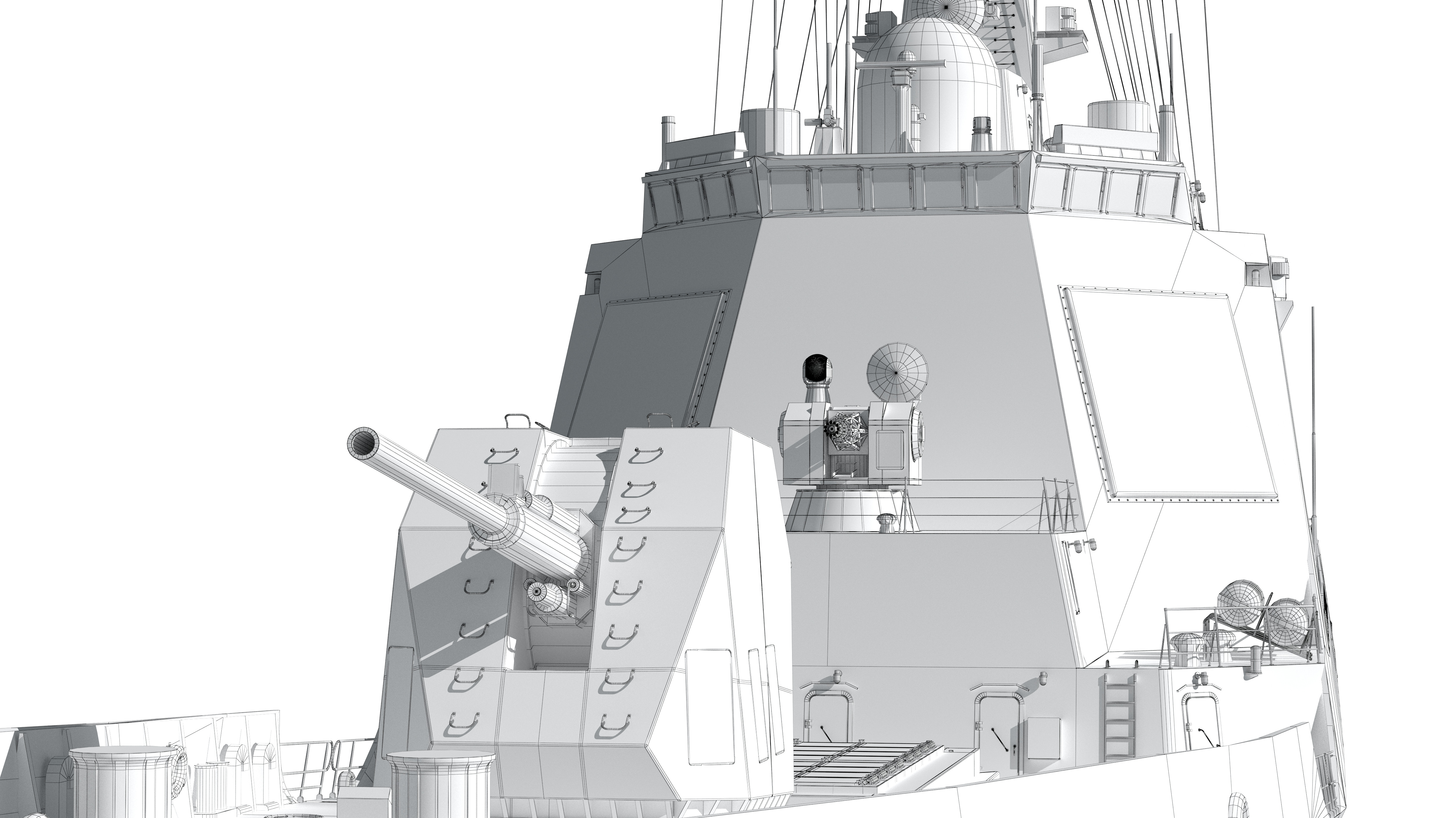 China Navys 052D Missile Destroyer 3D model_40