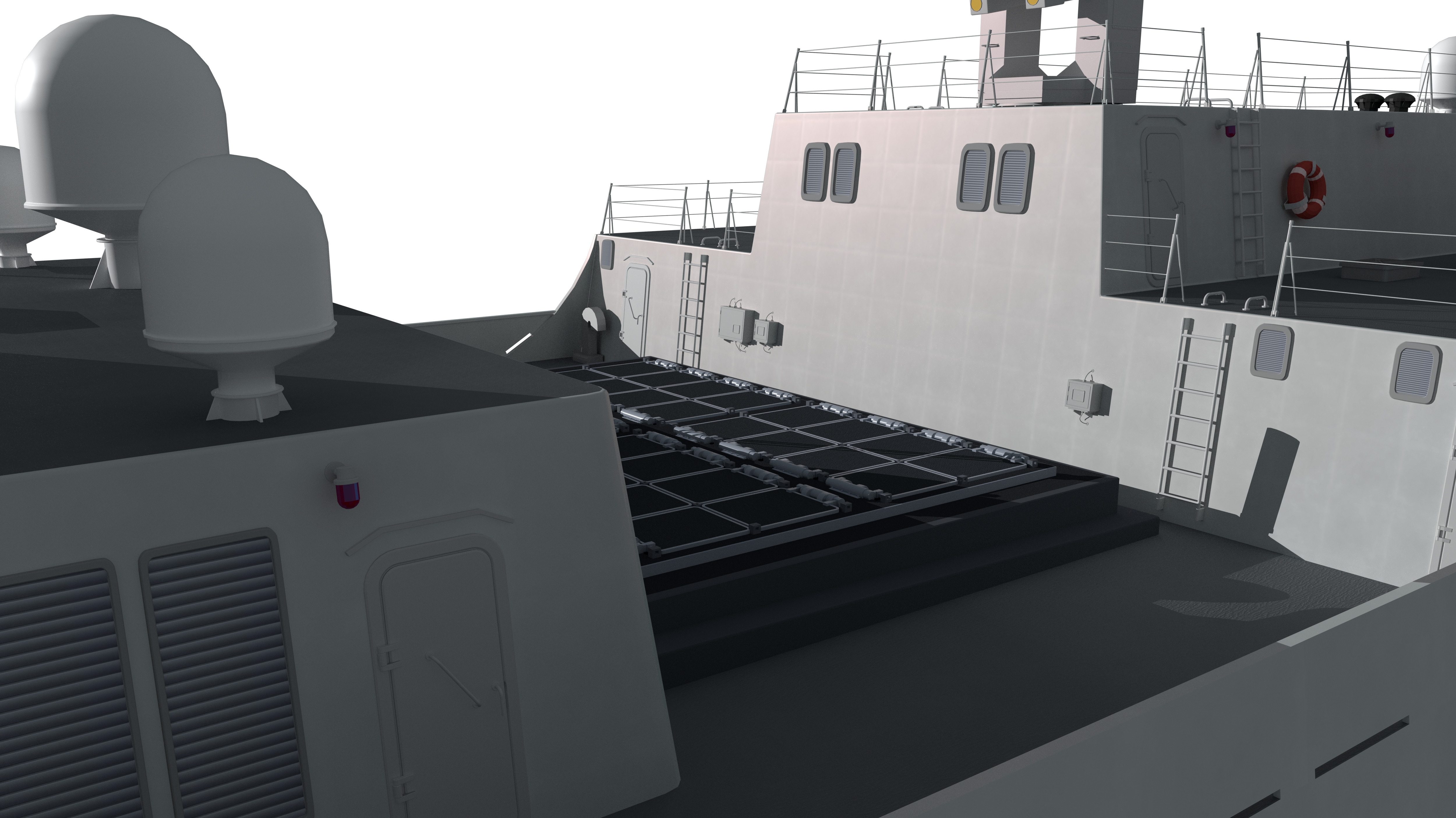 China Navys 052D Missile Destroyer 3D model_25