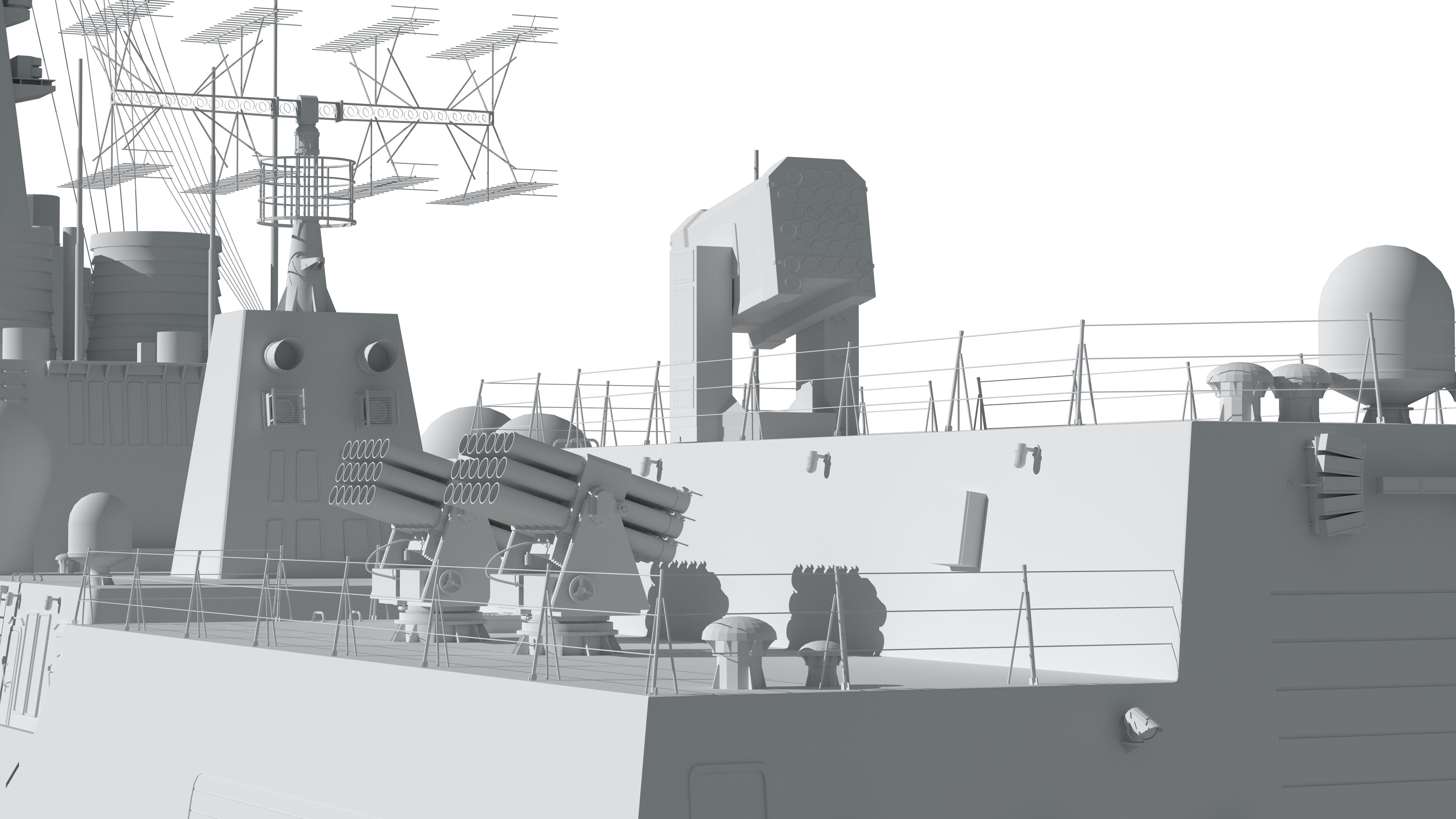 China Navys 052D Missile Destroyer 3D model_54