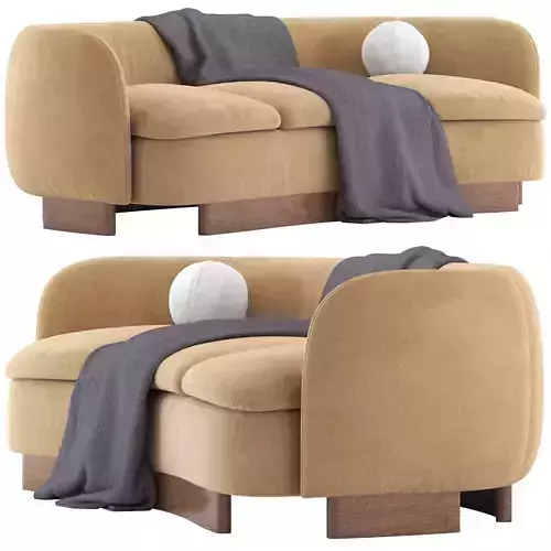 CB2 Muir Curved Sofa