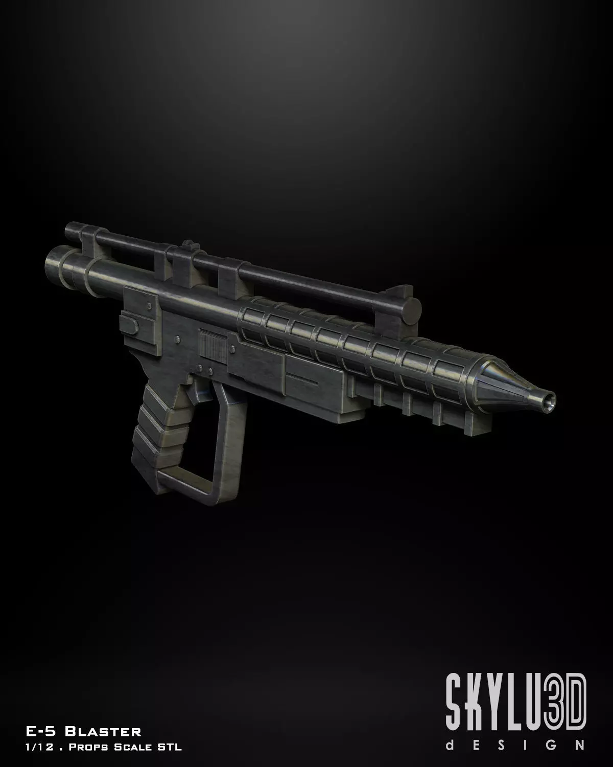 E-5 Blaster 3d file bundle 3D model_0