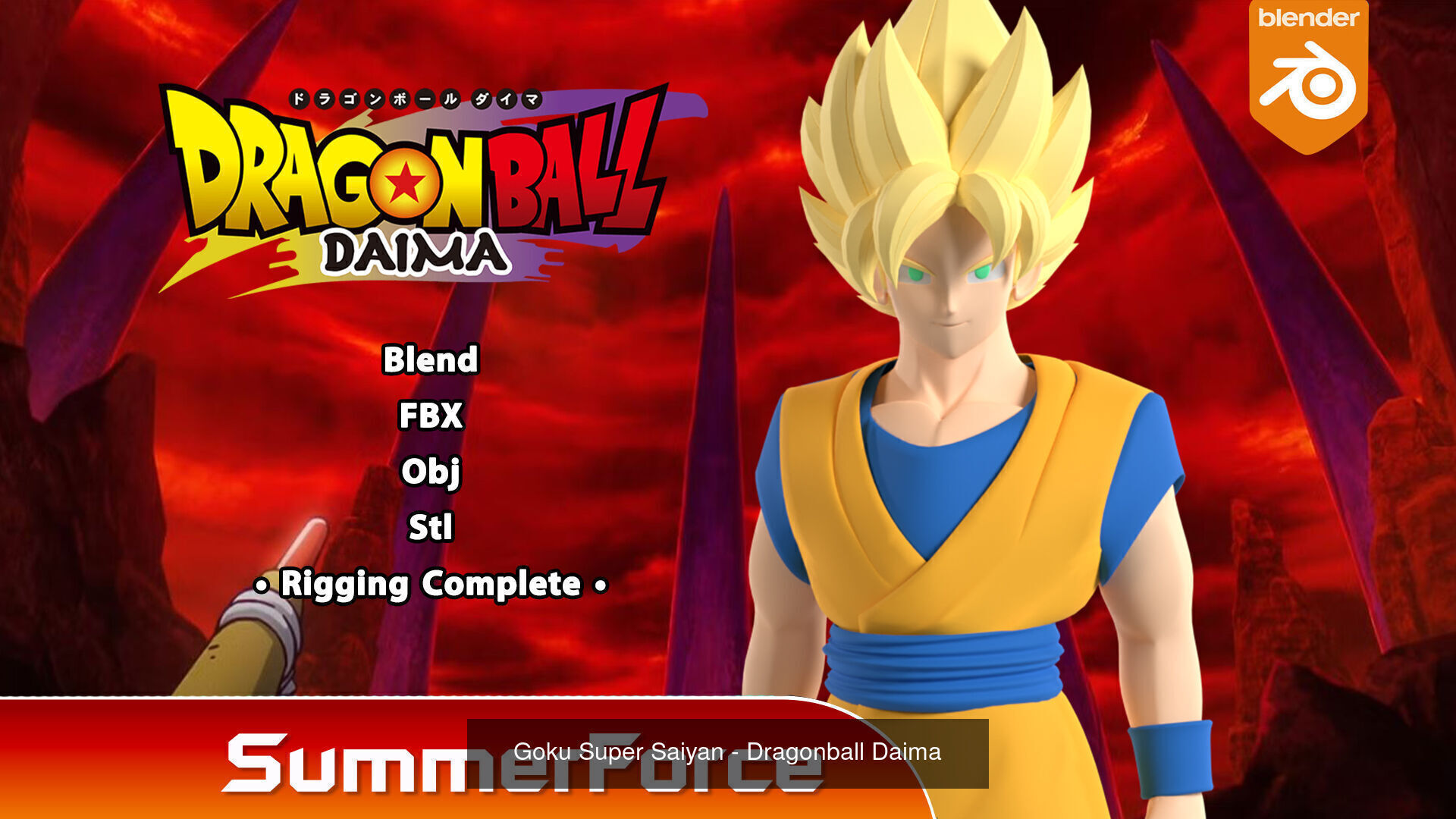 Son Goku - Dragonball Daima 3D Model Collection_7