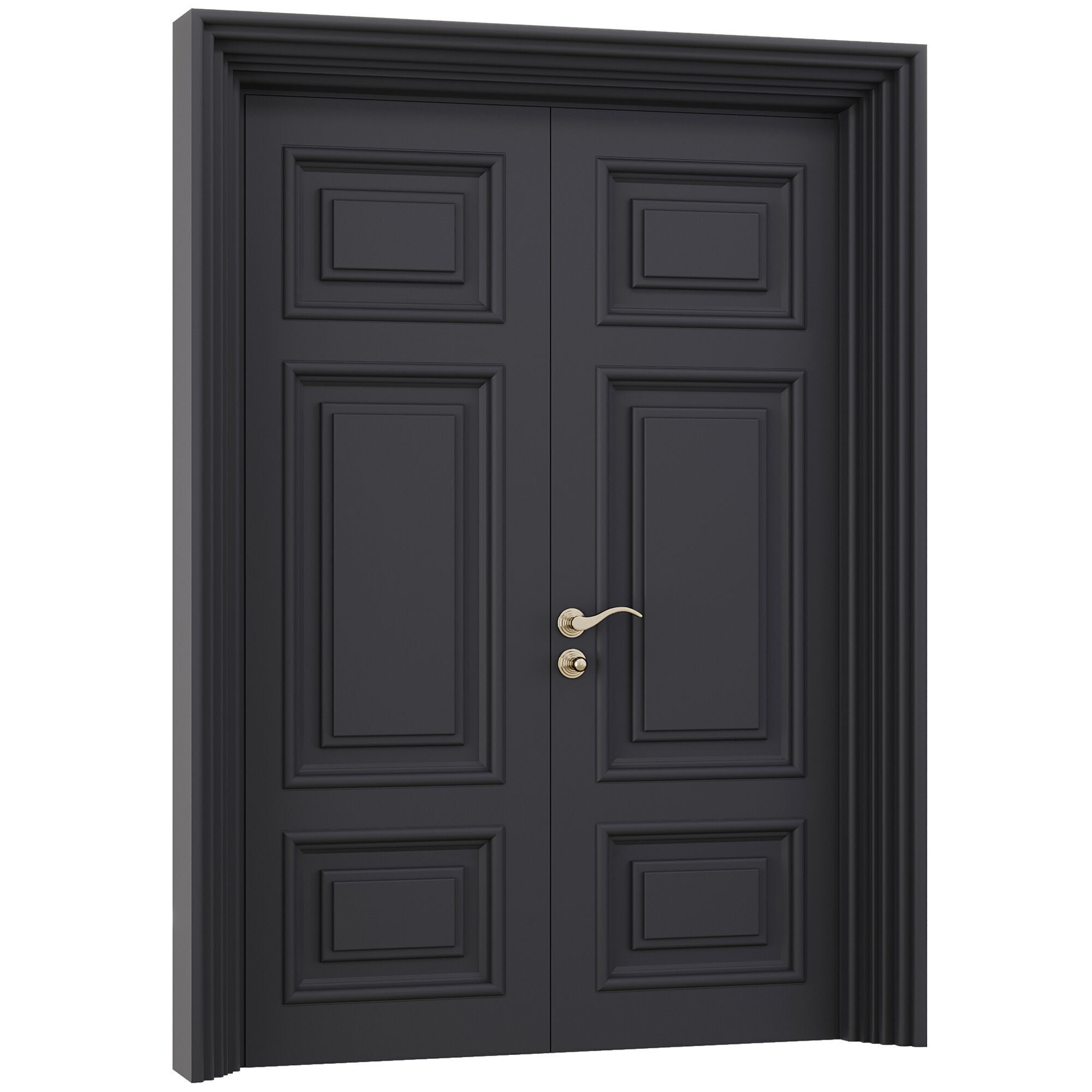 Entrance door set94 3D model_2