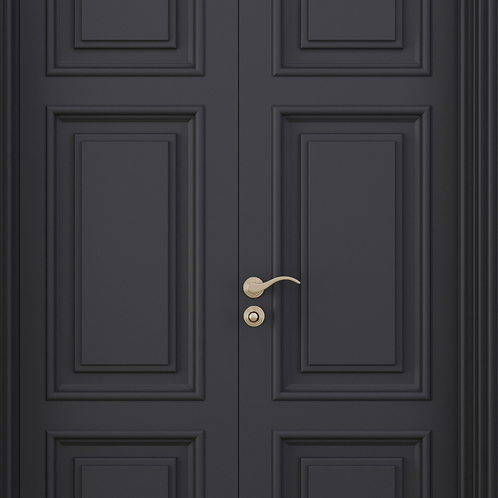 Entrance door set94 3D model_3