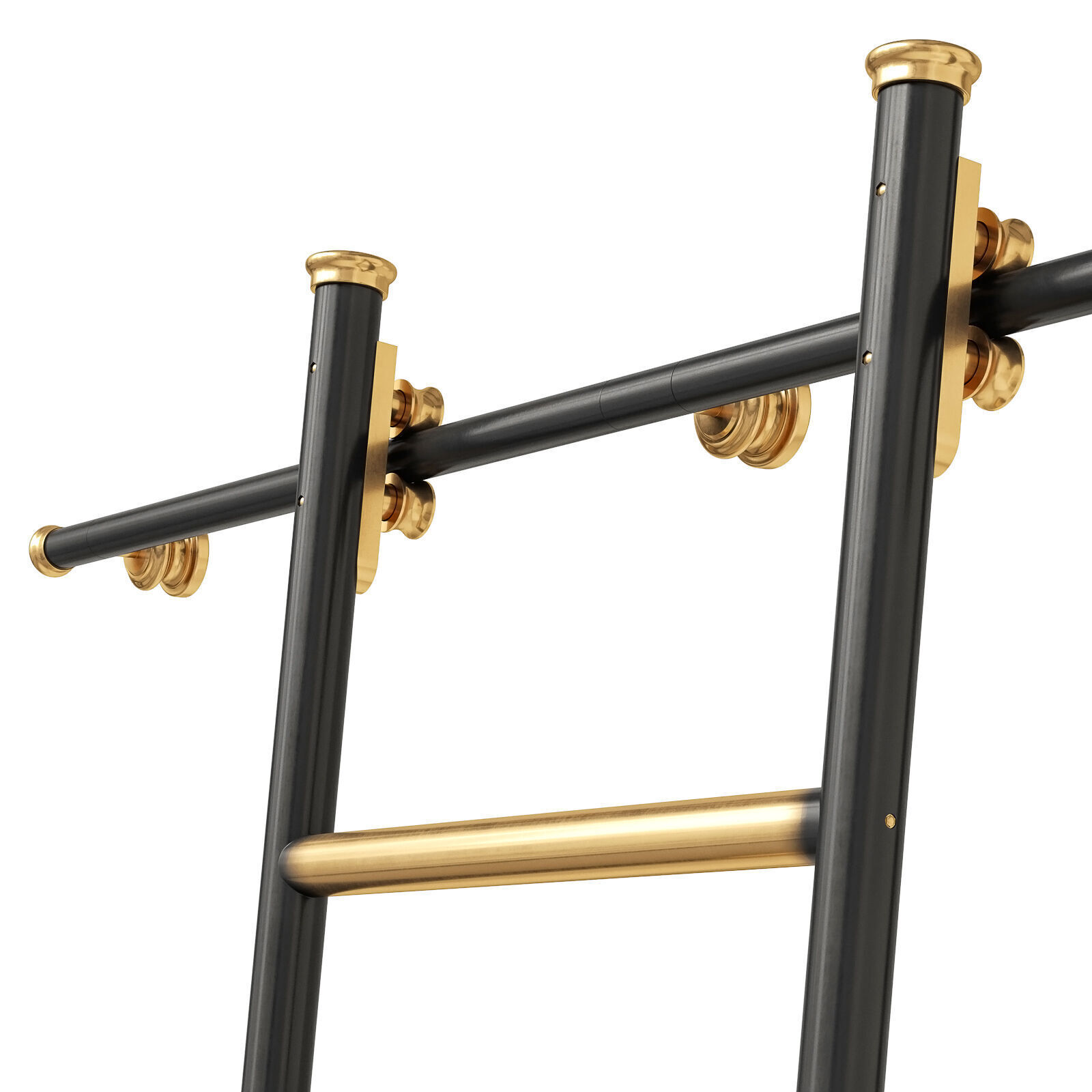 Andrew Nebbet Rolling Library Ladder 3D model_6