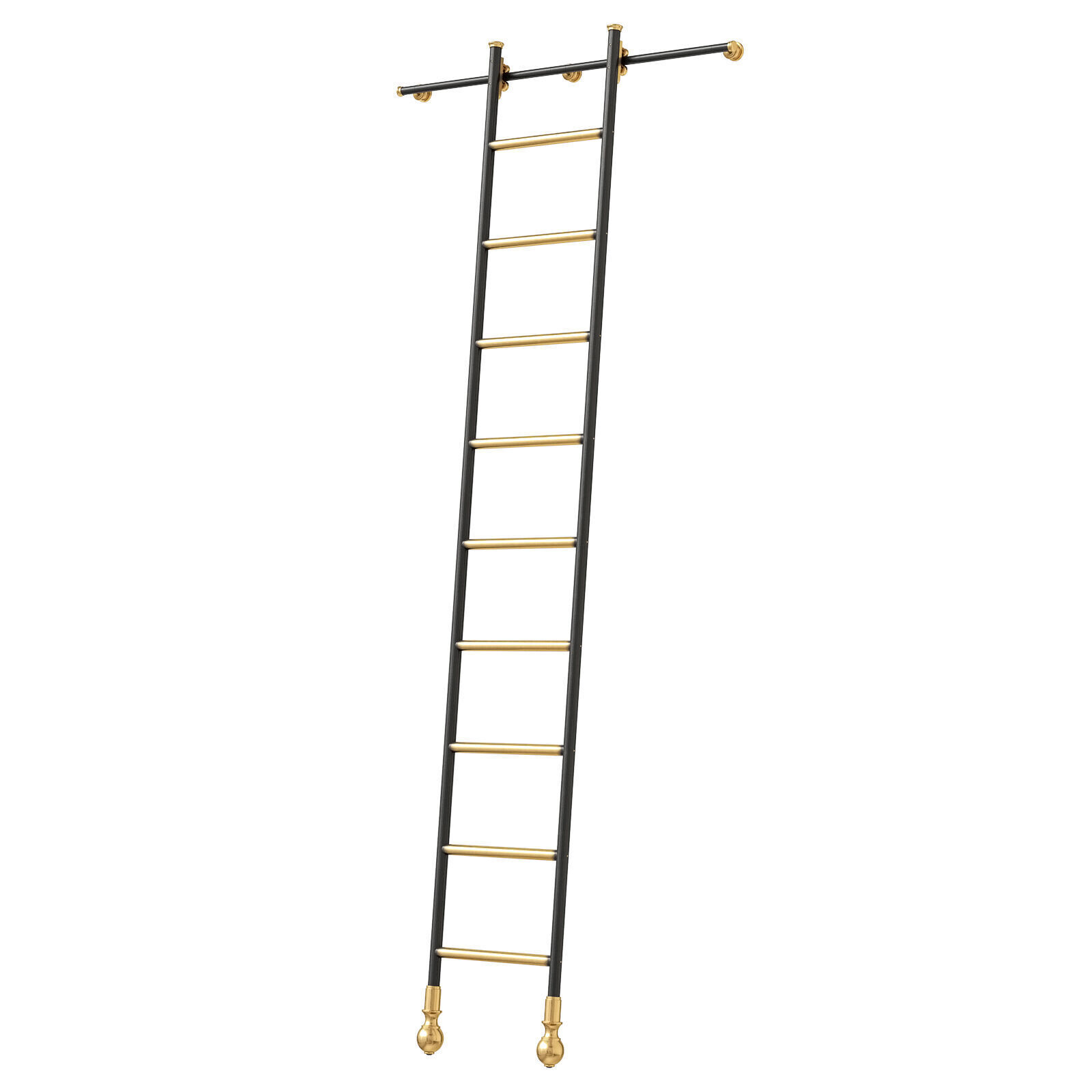 Andrew Nebbet Rolling Library Ladder 3D model_2