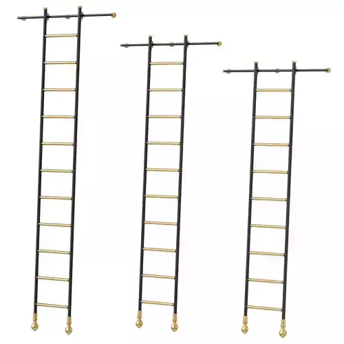Andrew Nebbet Rolling Library Ladder 3D model