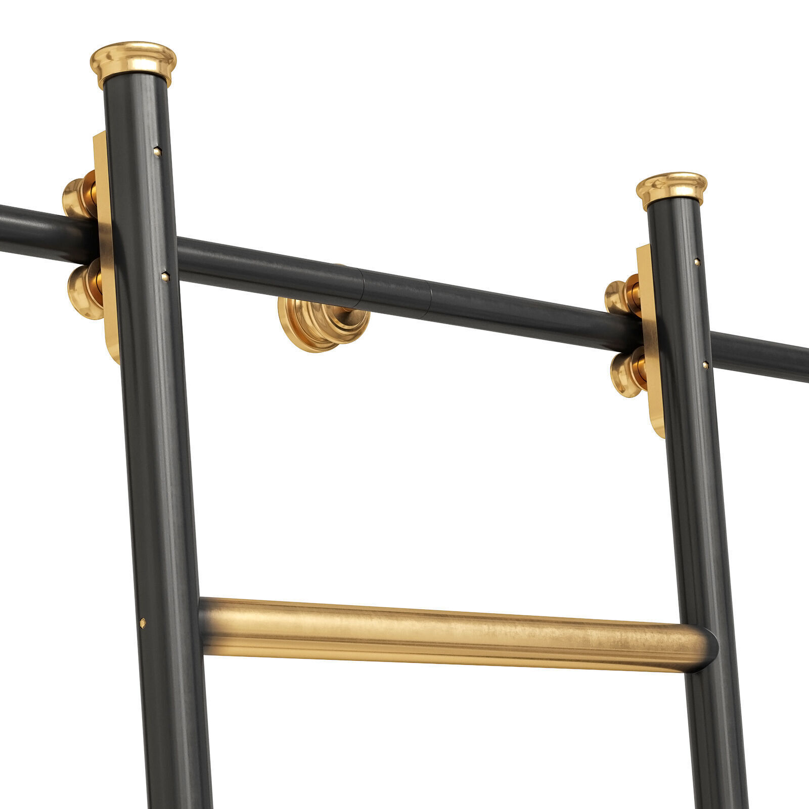 Andrew Nebbet Rolling Library Ladder 3D model_5