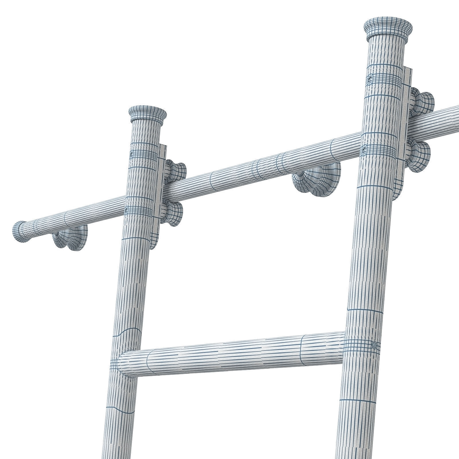 Andrew Nebbet Rolling Library Ladder 3D model_9
