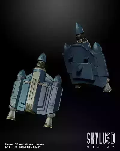 Axe Woves Jetpack Mandalorian Season 3 STL Bundle