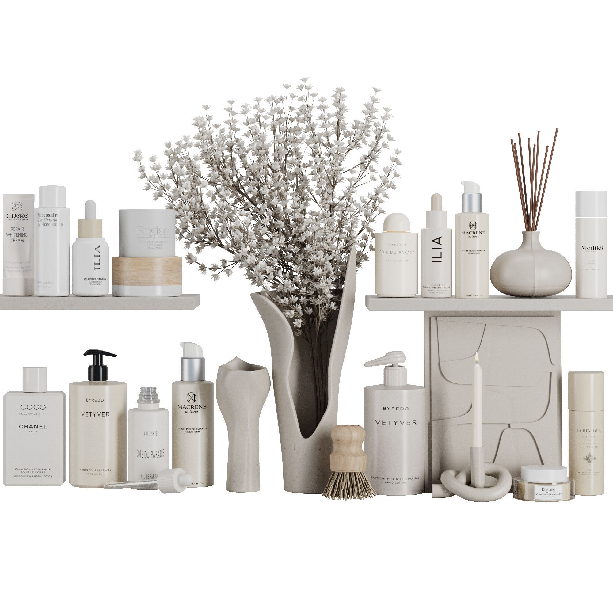 Bathroom accessories SetV35 3D model_1