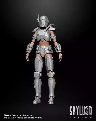 Shae Vizsla One6 Scale Armor Custom Files 3D print model