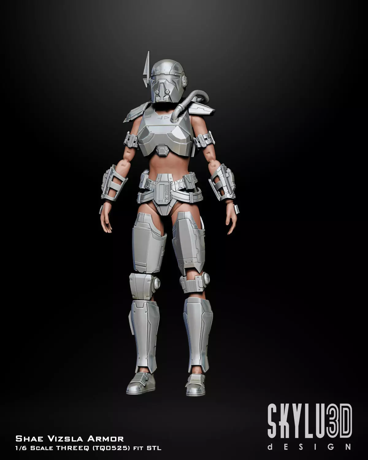 Shae Vizsla One6 Scale Armor Custom Files 3D print model