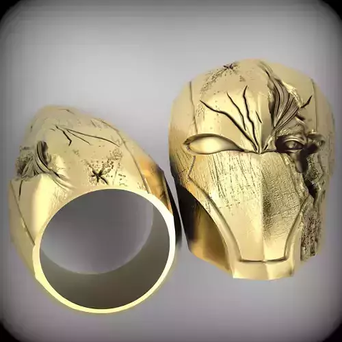 men human head ring 3D print model