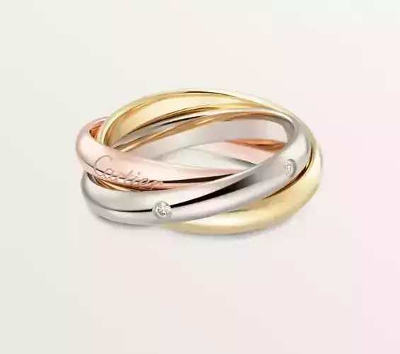 Cartie TRINITY RING CLASSIC MODEL 5 DIAMONDS