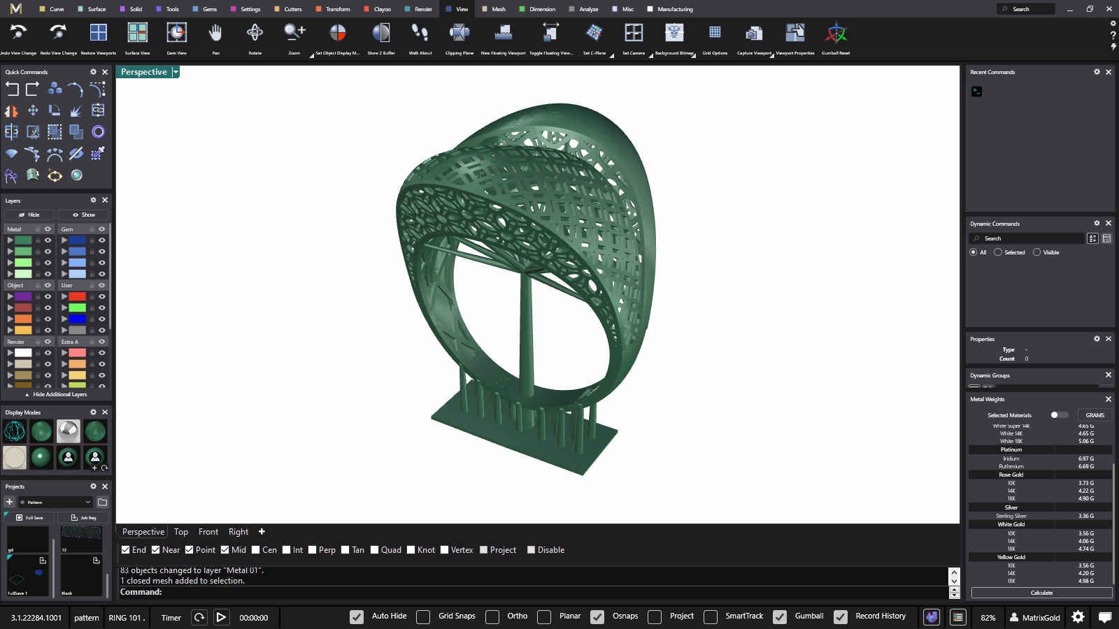 Fusion Ring collection 3D print model 3D print model_21