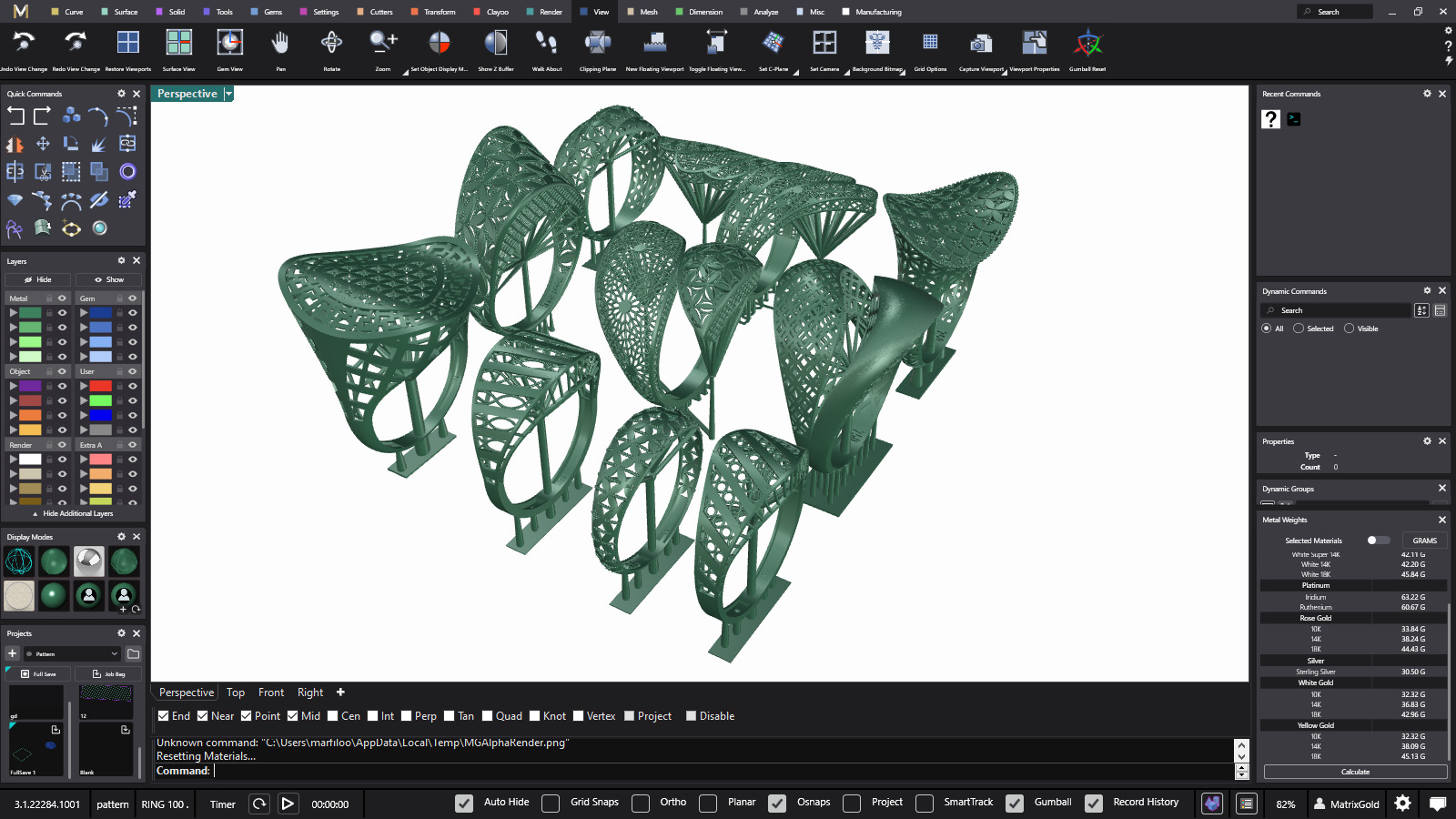 Fusion Ring collection 3D print model 3D print model_22