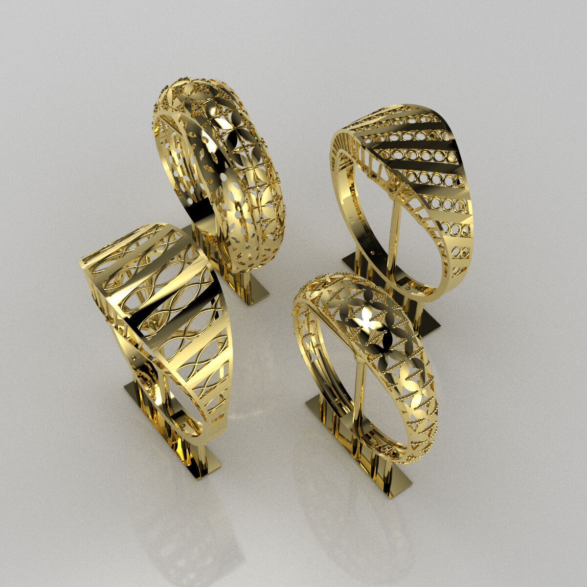 Fusion Ring collection 3D print model 3D print model_9