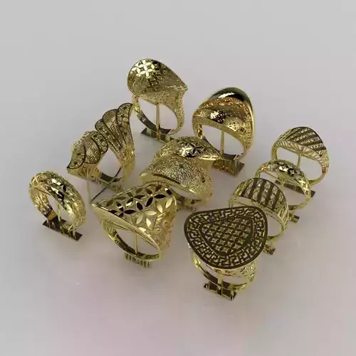 Fusion Ring collection 3D print model