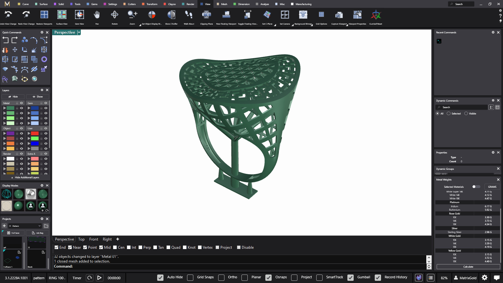 Fusion Ring collection 3D print model 3D print model_12