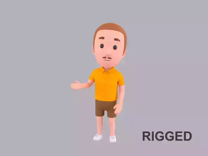  Cartoon Male Character Rigged 007