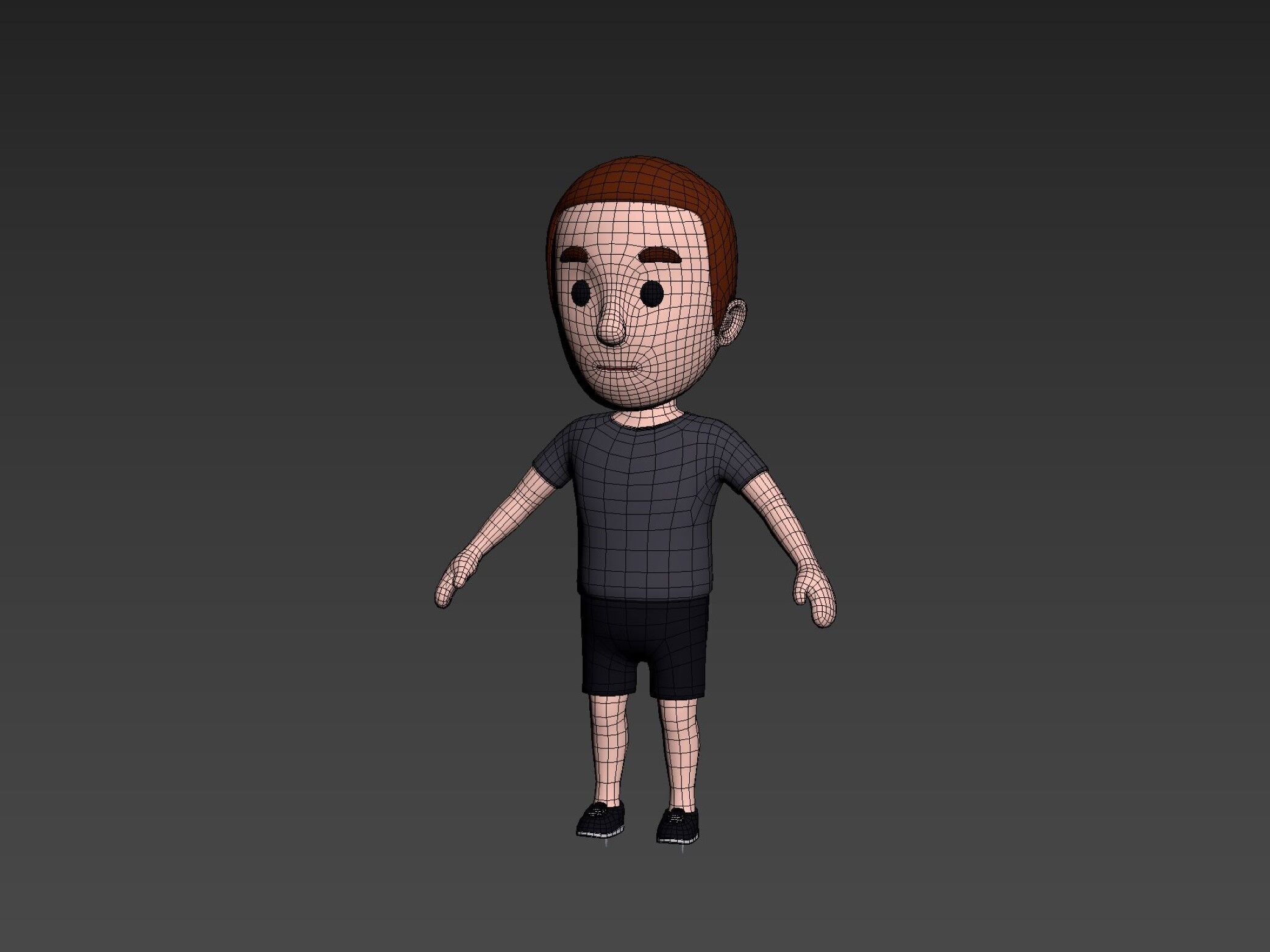  Cartoon Male Character Rigged 009 3D model_11